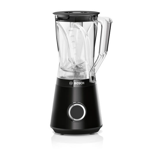 Bosch Standmixer Smoothie Maker, 1200W, 1,5l Tritan-Mixbehälter, schwarz, spülmaschinengeeignete Teile, 30.000 U/min, VitaPower Serie 4, MMB6141B